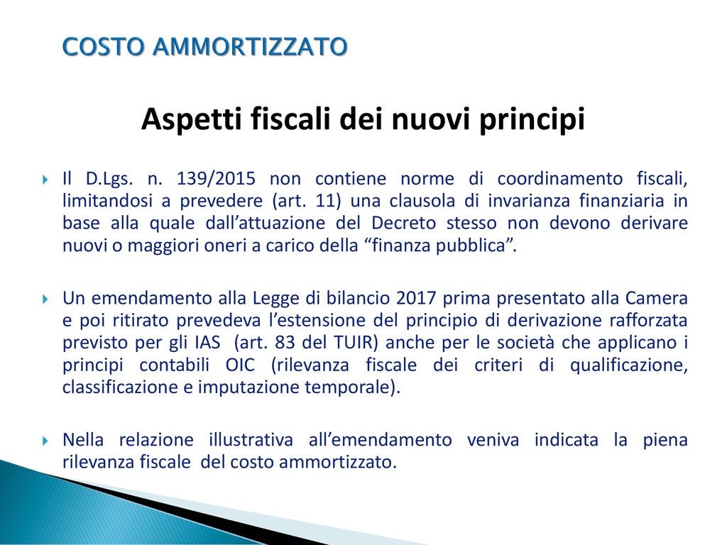 Il Bilancio Di Esercizio 2016 E I Principi OIC Ppt Scaricare